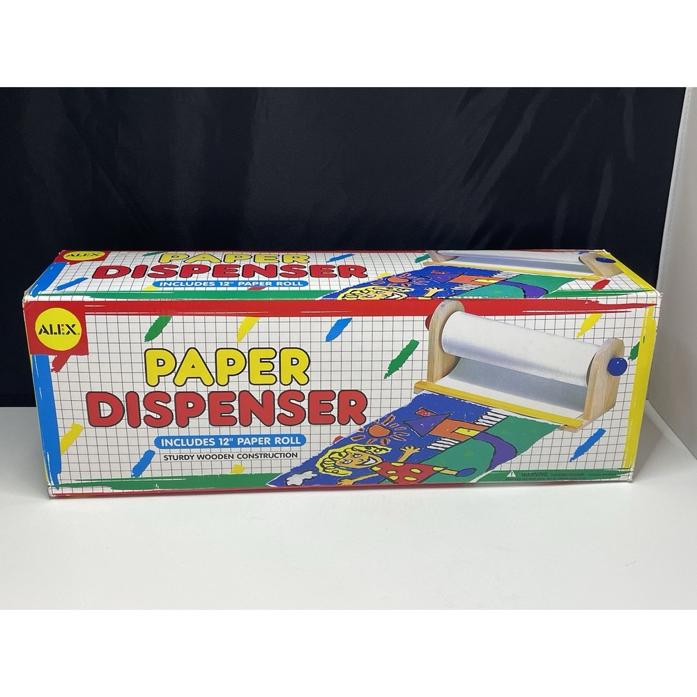 2002 Alex Toys Vintage Childrens Paper Dispenser And Roll Of Paper New‎ Open Box